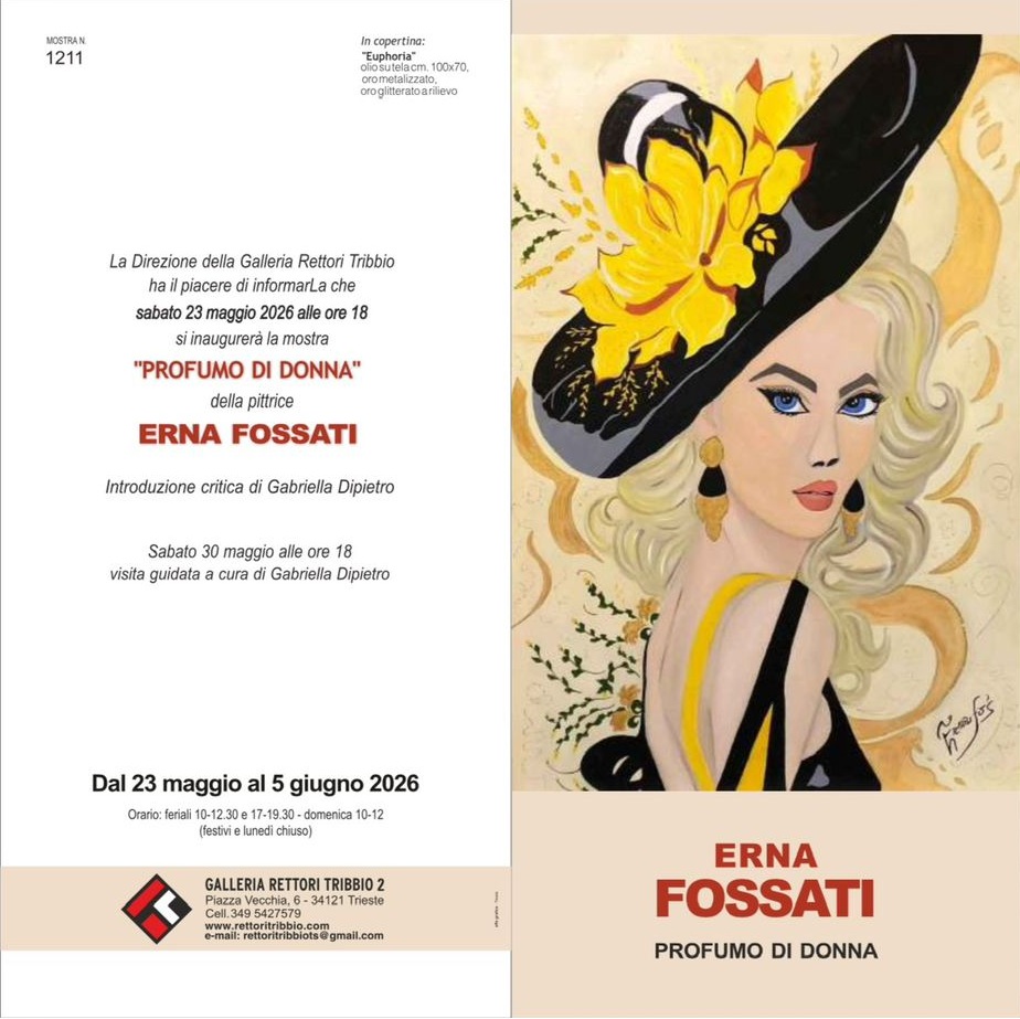 Brochure mostra Erna Fossati - Profumo di Donna - fronte